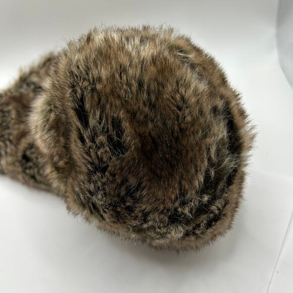 Philhobar Faux Fur Golf Club Cover w Leather Ties 13 x 7 w Brown Satin Lining - Picture 8 of 10